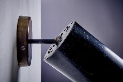  Parscot Pair of mid sized Adjustable Brass Ceiling Lamps by Parscot