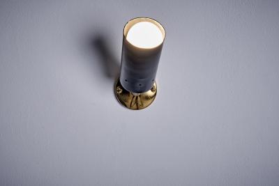  Parscot Pair of small sized Adjustable Brass Wall or Ceiling Lamps by Parscot