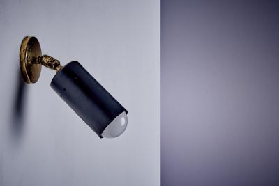  Parscot Pair of small sized Adjustable Brass Wall or Ceiling Lamps by Parscot