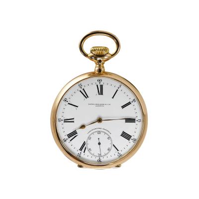  Patek Philippe Co 18K Yellow Gold Patek Philippe Chronometer Gondolo Pocket Watch