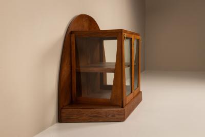  Paul Bromberg Rare Paul Bromberg Oak Tea Cabinet Amsterdam School The Netherlands 1918