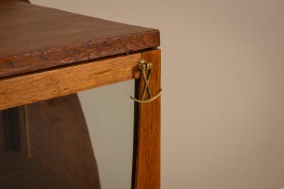  Paul Bromberg Rare Paul Bromberg Oak Tea Cabinet Amsterdam School The Netherlands 1918