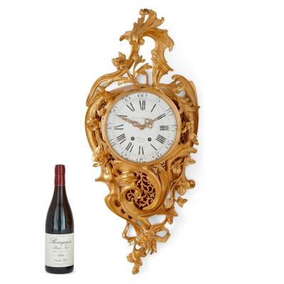  Paul Gravelin Louis Marti et Cie Louis XV Rococo style clock and barometer set by Gravelin