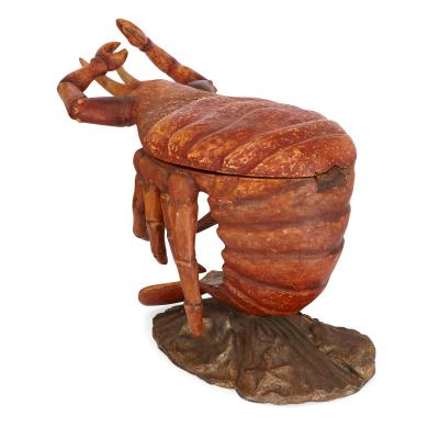 Pauly Co Pair of crab form Grotto chairs attributed to Pauly et Cie