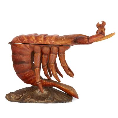 Pauly Co Pair of crab form Grotto chairs attributed to Pauly et Cie