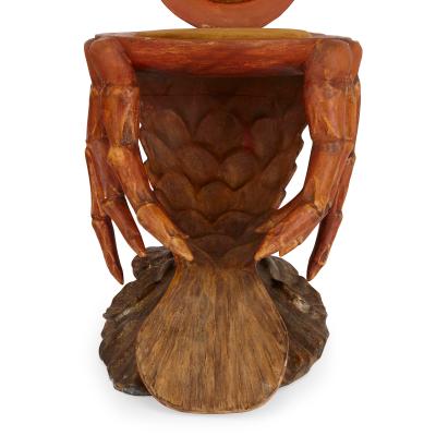 Pauly Co Pair of crab form Grotto chairs attributed to Pauly et Cie