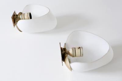  Peill Putzler Midcentury Modern Wall Lamps Corno by Wilhelm Wagenfeld for Peill Putzler 1952