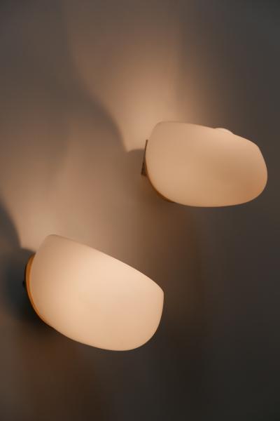  Peill Putzler Midcentury Modern Wall Lamps Corno by Wilhelm Wagenfeld for Peill Putzler 1952