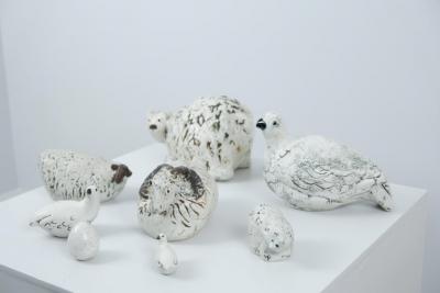  Pentik A Set of Ceramic Animal Figurines by Henrik Allert for Pentik 1980s