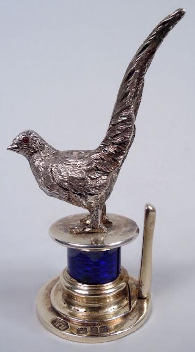  Percy Edwards Co English Edwardian Sterling Silver Game Bird Place Card Holders 1908