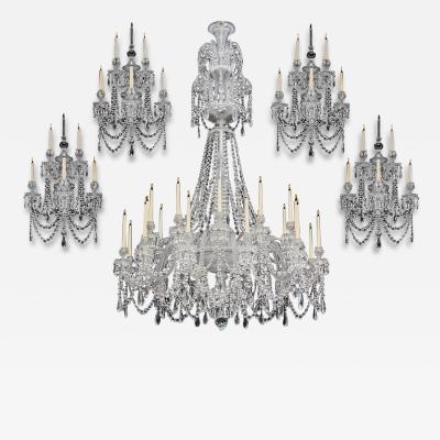  Perry Co A LARGE TWENTY FORTY FOUR LIGHT CRYSTAL CHANDELIER