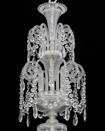  Perry Co A LARGE TWENTY FOUR LIGHT CUT GLASS VICTORIAN CHANDELIER BY PERRY CO LONDON