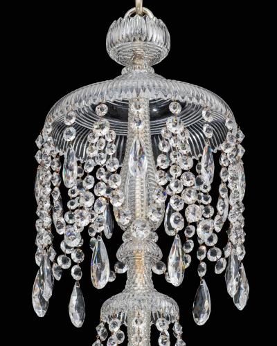  Perry Co A TWENTY LIGHT CUT GLASS VICTORIAN CHANDELIER BY PERRY CO