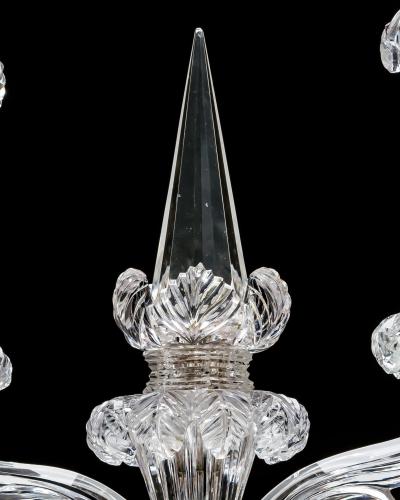  Perry Co AN UNUSUAL PAIR OF CUT CRYSTAL CANDELABRA BY PERRY CO