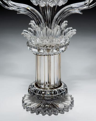  Perry Co AN UNUSUAL PAIR OF CUT CRYSTAL CANDELABRA BY PERRY CO