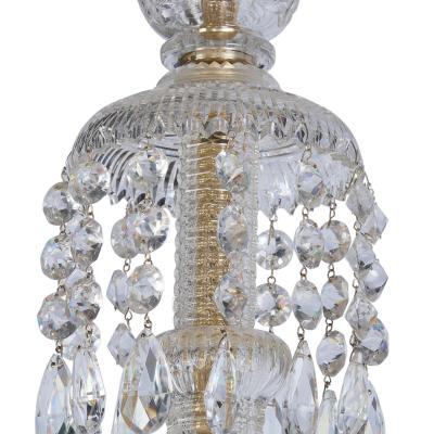  Perry Co Pair of early Victorian cut glass chandeliers attributed to Perry Co