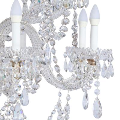  Perry Co Pair of early Victorian cut glass chandeliers attributed to Perry Co