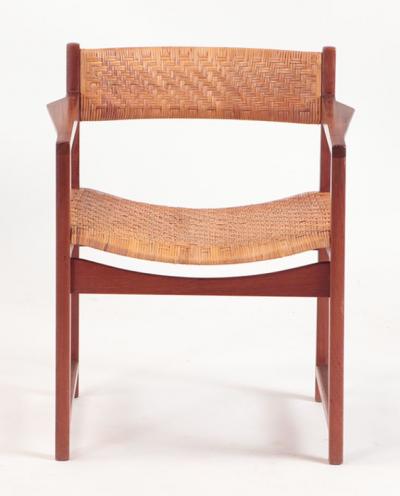  Peter Hvidt Orla M lgaard Nielsen A rare pair of Danish teak armchairs by Hvidt Molgaard Nielsen circa 1950 