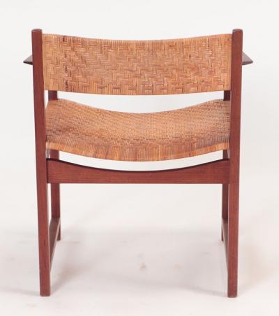  Peter Hvidt Orla M lgaard Nielsen A rare pair of Danish teak armchairs by Hvidt Molgaard Nielsen circa 1950 