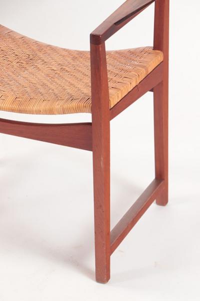  Peter Hvidt Orla M lgaard Nielsen A rare pair of Danish teak armchairs by Hvidt Molgaard Nielsen circa 1950 