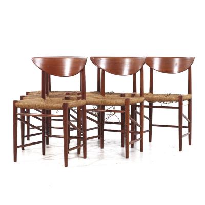  Peter Hvidt Orla M lgaard Nielsen Hvidt and M lgaard Nielsen Soborg Model 316 MCM Teak Dining Chairs Set of 6