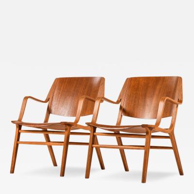  Peter Hvidt Orla M lgaard Nielsen Pair of Easy Chairs in Teak Beech by Peter Hvidt Orla M lgaard Nielsen 1951