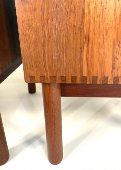 Peter Hvidt Orla M lgaard Nielsen Pair of Solid Teak Nightstands by Peter Hvidt for S borg M belfabrik Nightstands