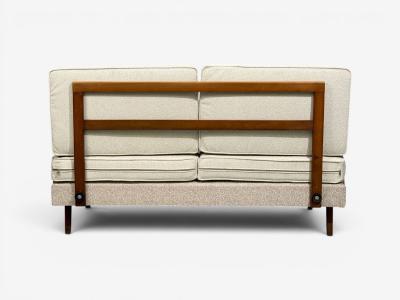  Peter Hvidt Orla M lgaard Nielsen Peter Hvidt Orla M lgaard Nielsen Style Settee Cream Boucle Denmark 1960s