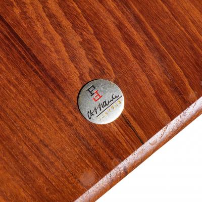  Peter Hvidt Orla M lgaard Nielsen Peter Hvidt Orla M lgaard Nielsen for France Son Teak Cane Brass Coffee Table