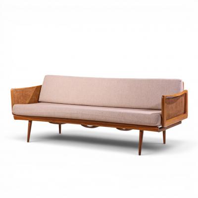  Peter Hvidt Orla M lgaard Nielsen Peter Hvidt and Orla M lgaard Nielsen Mid Century Teak and Cane Daybed