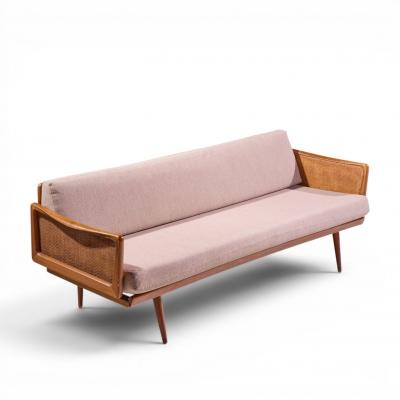  Peter Hvidt Orla M lgaard Nielsen Peter Hvidt and Orla M lgaard Nielsen Mid Century Teak and Cane Daybed