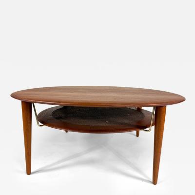  Peter Hvidt Orla M lgaard Nielsen Peter Hvidt and Orla M lgaard Nielsen Round Solid Teak Coffee Table Denmark