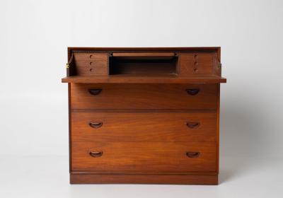  Peter Hvidt Orla M lgaard Nielsen Peter Hvidt and Orla M lgaard Nielsen Round Solid Teak Vanity and Dresser