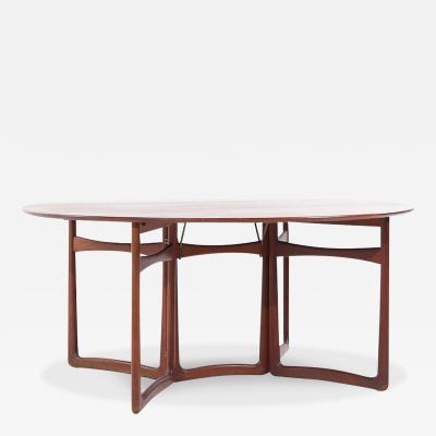  Peter Hvidt Orla M lgaard Nielsen Peter Hvidt and Orla Molgaard Nielsen Mid Century Teak Drop Leaf Dining Table