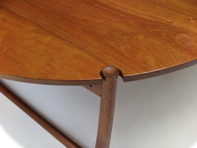  Peter Hvidt Orla M lgaard Nielsen c 1955 Peter Hvidt for France Daverkosen Solid Teak Round Coffee Table