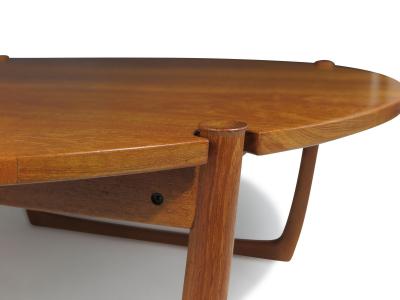  Peter Hvidt Orla M lgaard Nielsen c 1955 Peter Hvidt for France Daverkosen Solid Teak Round Coffee Table