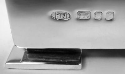  Peter Nicholas Co Ltd English Modern Sterling Silver Box with Saudi Arabia Association