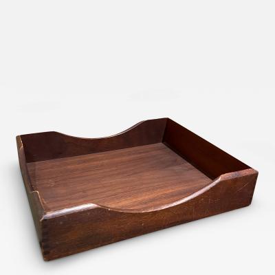  Peter Pepper Products 1970s Modern Walnut Office Desk File Tray