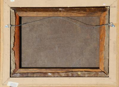  Petrus van Schendel Untitled Sailboat Docks Night 