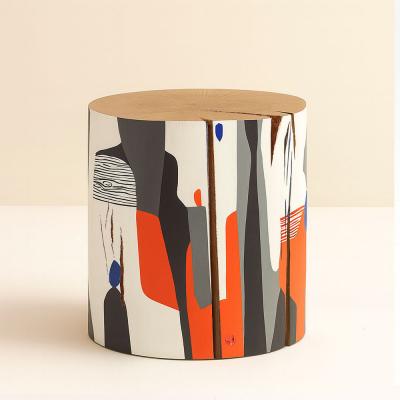 Pfeifer Studio La Cuevita Hand Painted Log Table