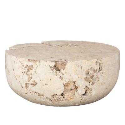  Pfeifer Studio Lira Round Stone Coffee Table