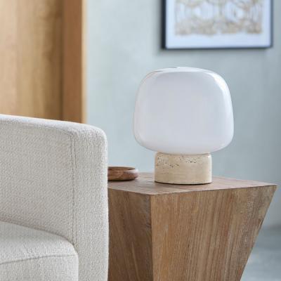  Pfeifer Studio Minu Travertine Accent Lamp
