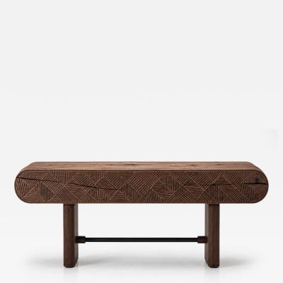  Pfeifer Studio Ossian Carved Console Table
