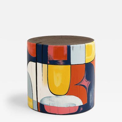  Pfeifer Studio Painted Pop Log Table
