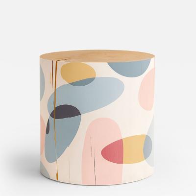 Pfeifer Studio Pebble Pop Hand Painted Log Table