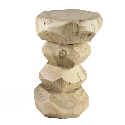  Pfeifer Studio Piedra Bleached Wood Side Table
