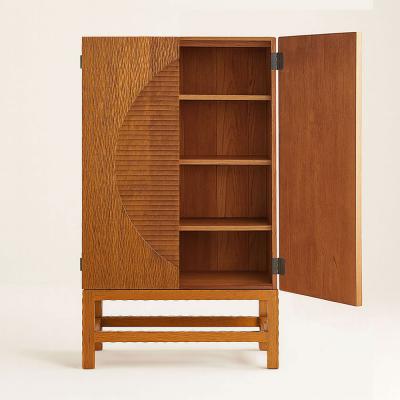  Pfeifer Studio Solana Carved Wood Cabinet