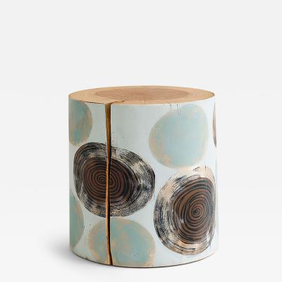  Pfeifer Studio Timber Swirl Hand Painted Log Table