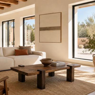 Pfeifer Studio Truchas Live Edge Cocktail Table