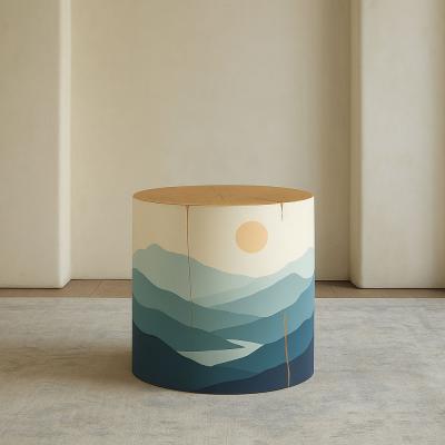  Pfeifer Studio Valle Sereno Hand Painted Log Table